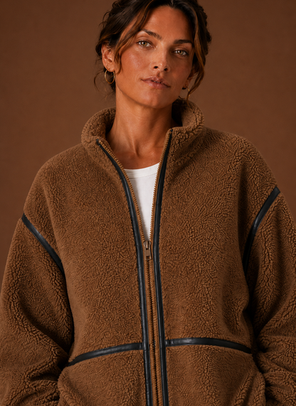 Teddy jas dames in sherpa – afbeelding 8