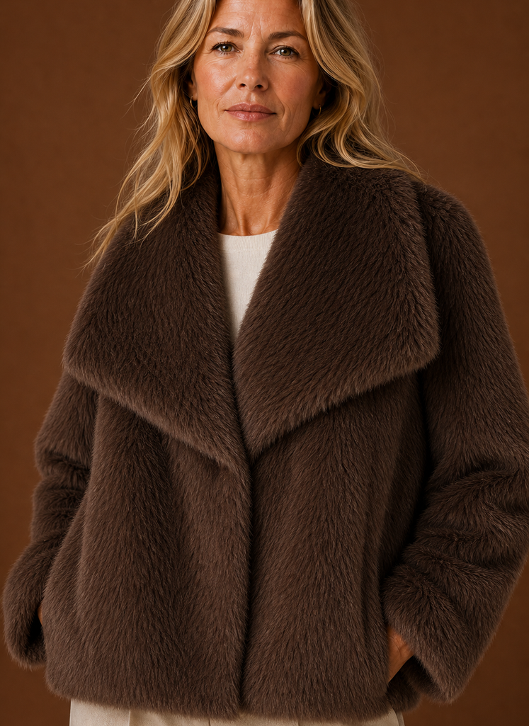 Jas dames in imitatiebont – afbeelding 3