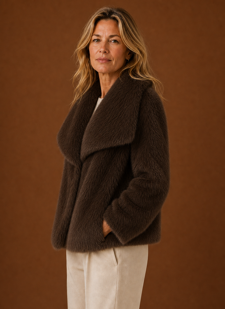 Jas dames in imitatiebont – afbeelding 2