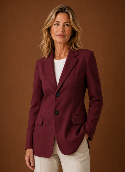 Lange getailleerde blazer dames – afbeelding 13