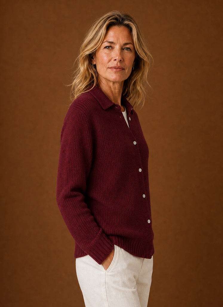 Klassiek gebreid vest dames – afbeelding 14