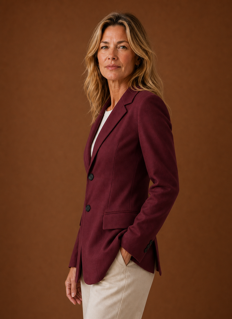 Lange getailleerde blazer dames – afbeelding 14