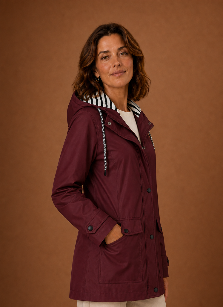 Trenchcoat dames met capuchon – afbeelding 14