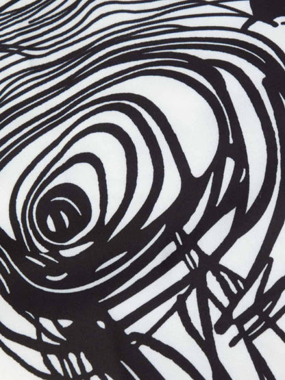 Mini-jurk met Abstracte Lijnprint