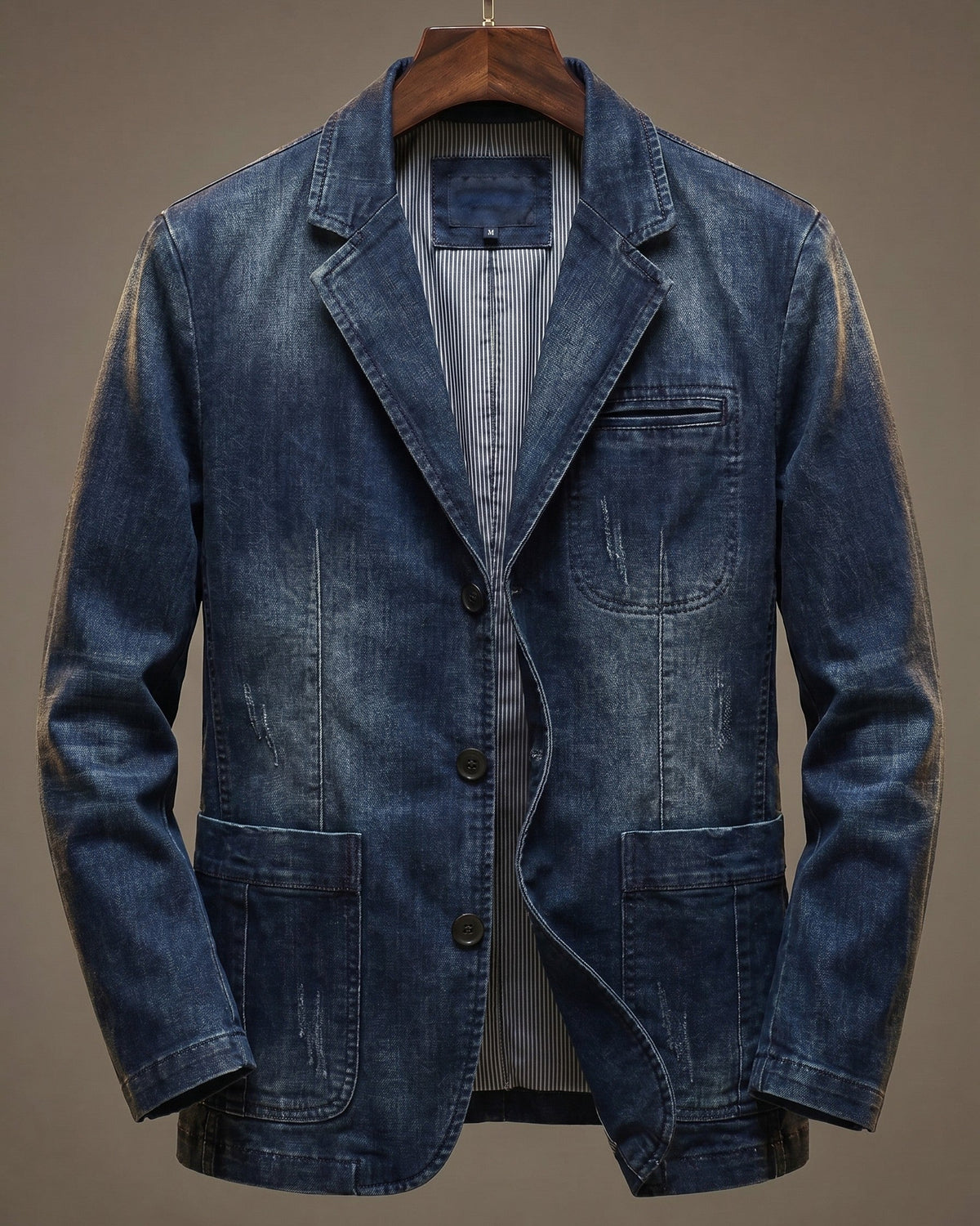 Katoenen Blazer Dames – Getailleerd met Knopen, Casual Model