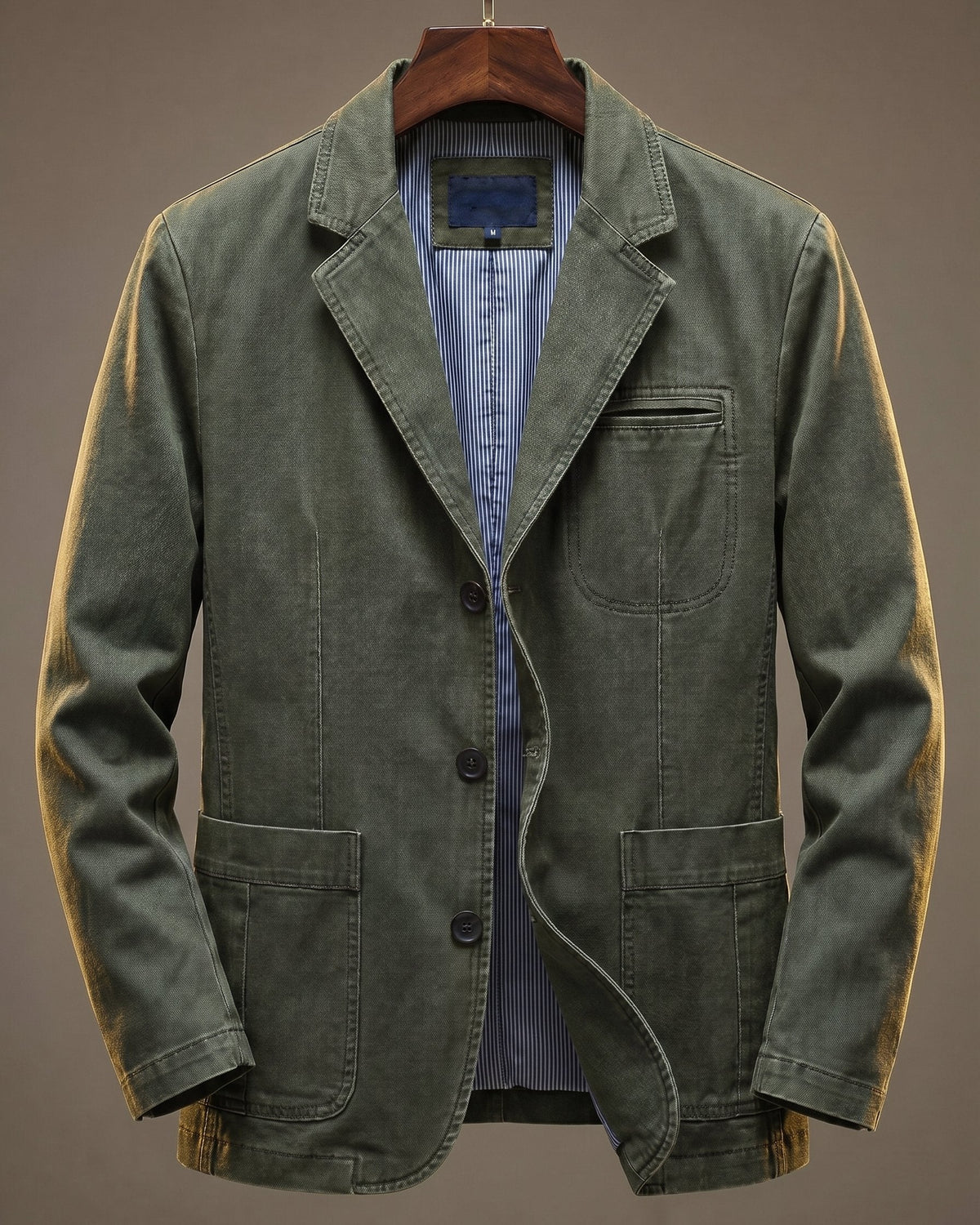 Katoenen Blazer Dames – Getailleerd met Knopen, Casual Model