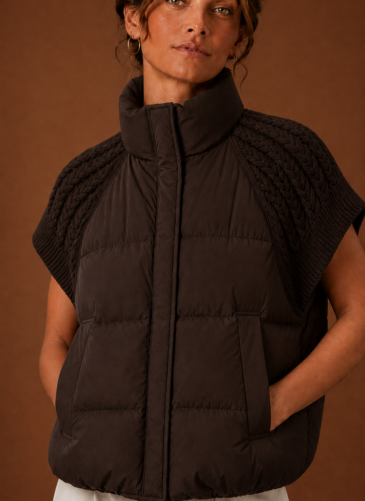Gewatteerde bodywarmer dames – afbeelding 7