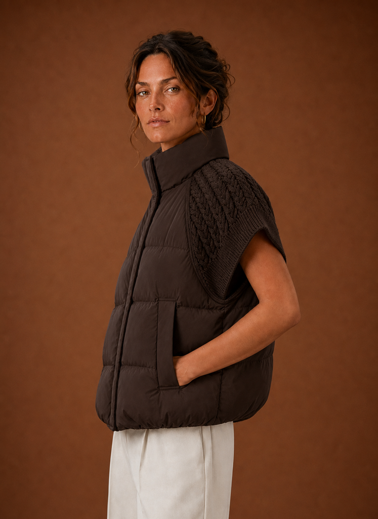 Gewatteerde bodywarmer dames – afbeelding 6