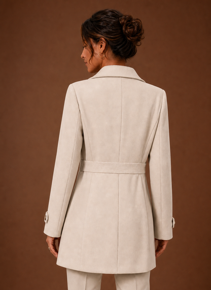 Halflange trenchcoat dames – afbeelding 3