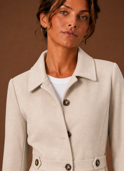 Halflange trenchcoat dames – afbeelding 4