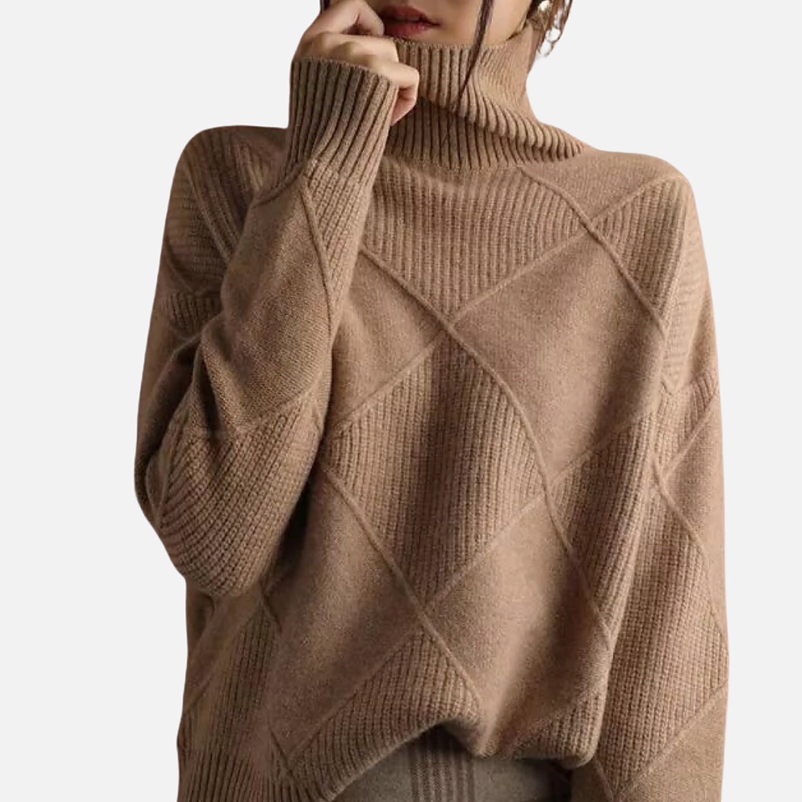 The Athletics Society | Women's Cashmere Turtleneck Sweater