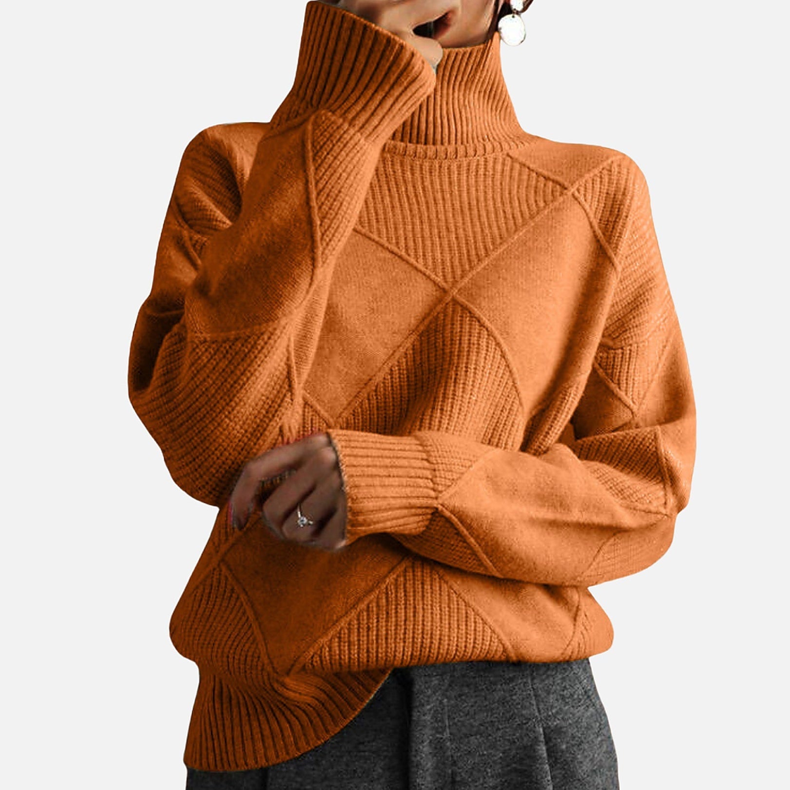 The Athletics Society | Women's Cashmere Turtleneck Sweater