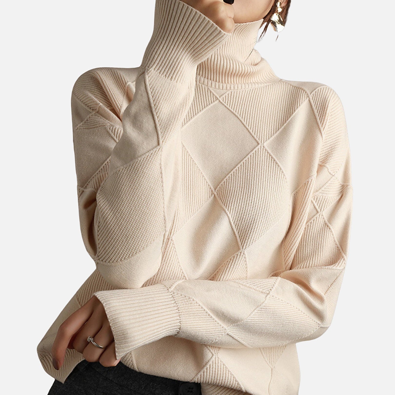 The Athletics Society | Women's Cashmere Turtleneck Sweater