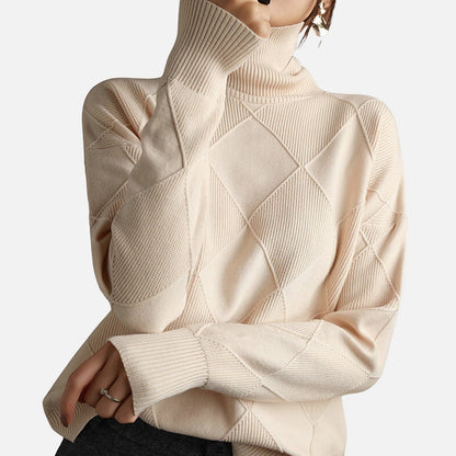 The Athletics Society | Women's Cashmere Turtleneck Sweater