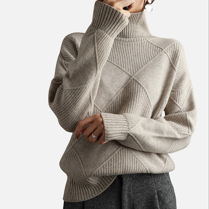 The Athletics Society | Women's Cashmere Turtleneck Sweater