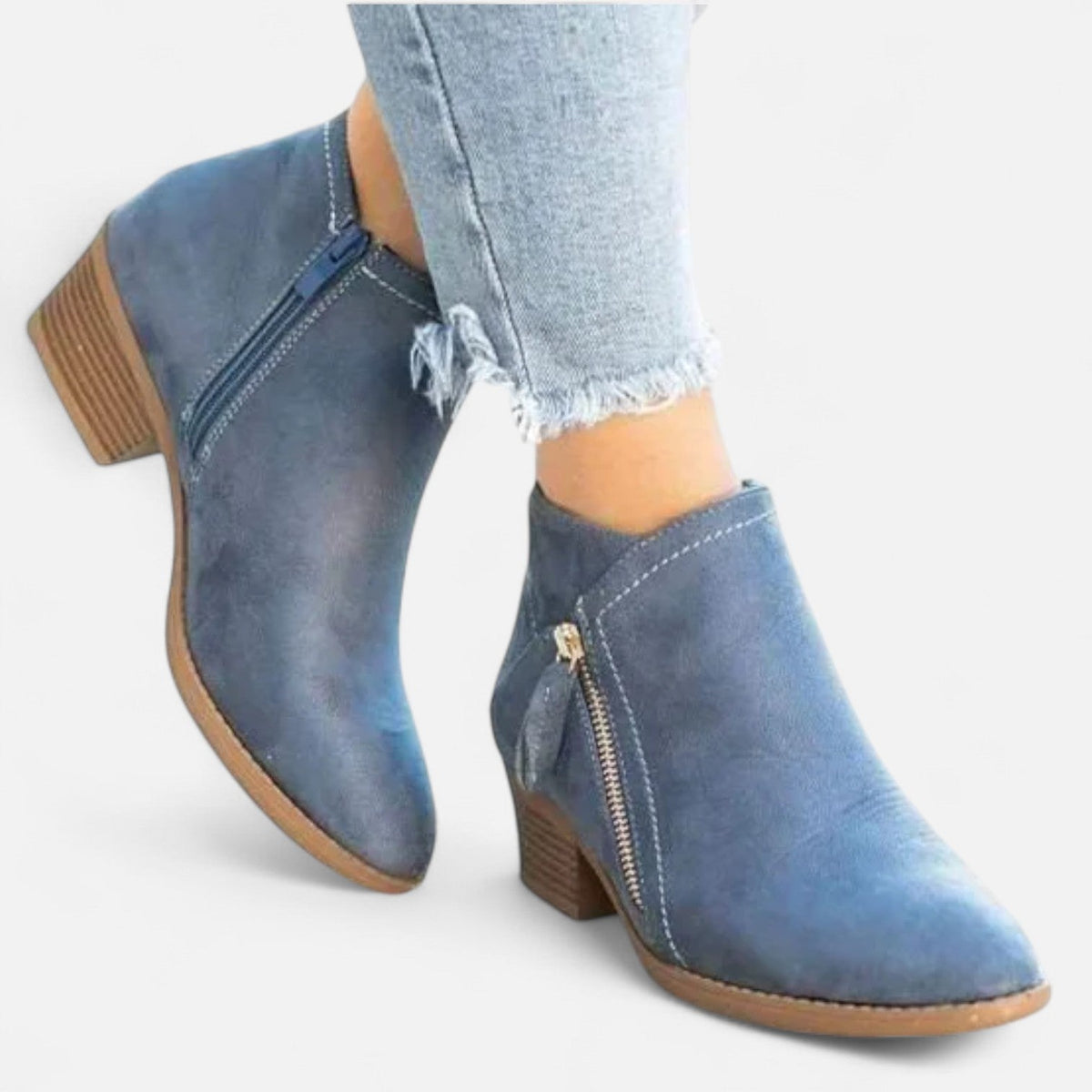 Leren Enkellaarzen Dames – Comfortabele Laarzen met Steunzool & Stijlvolle Look