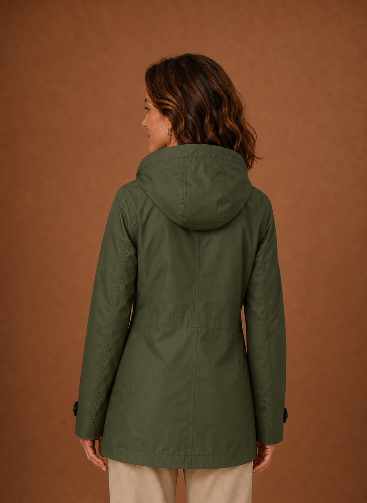 Trenchcoat dames met capuchon – afbeelding 12