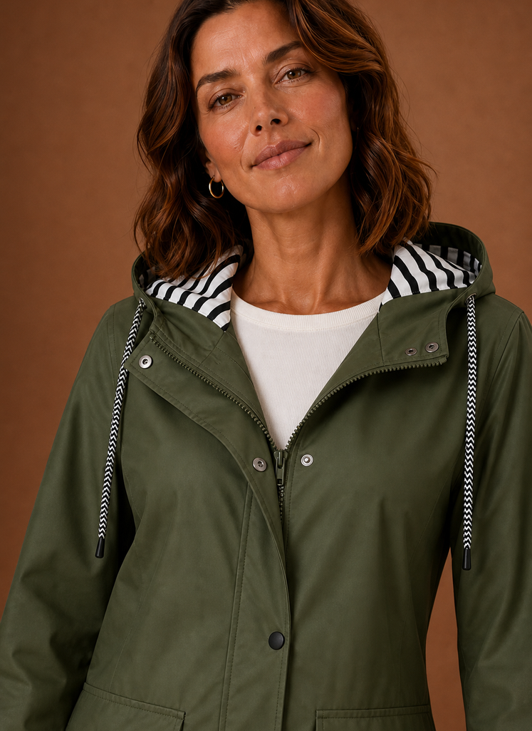 Trenchcoat dames met capuchon – afbeelding 11