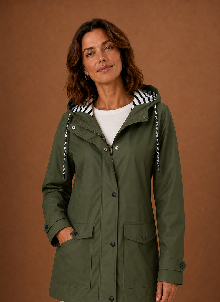 Trenchcoat dames met capuchon – afbeelding 9