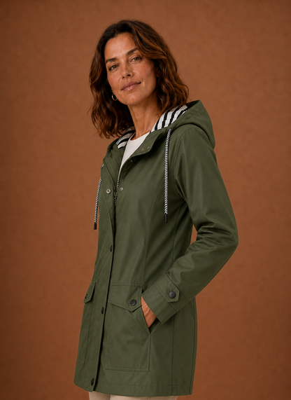 Trenchcoat dames met capuchon – afbeelding 10