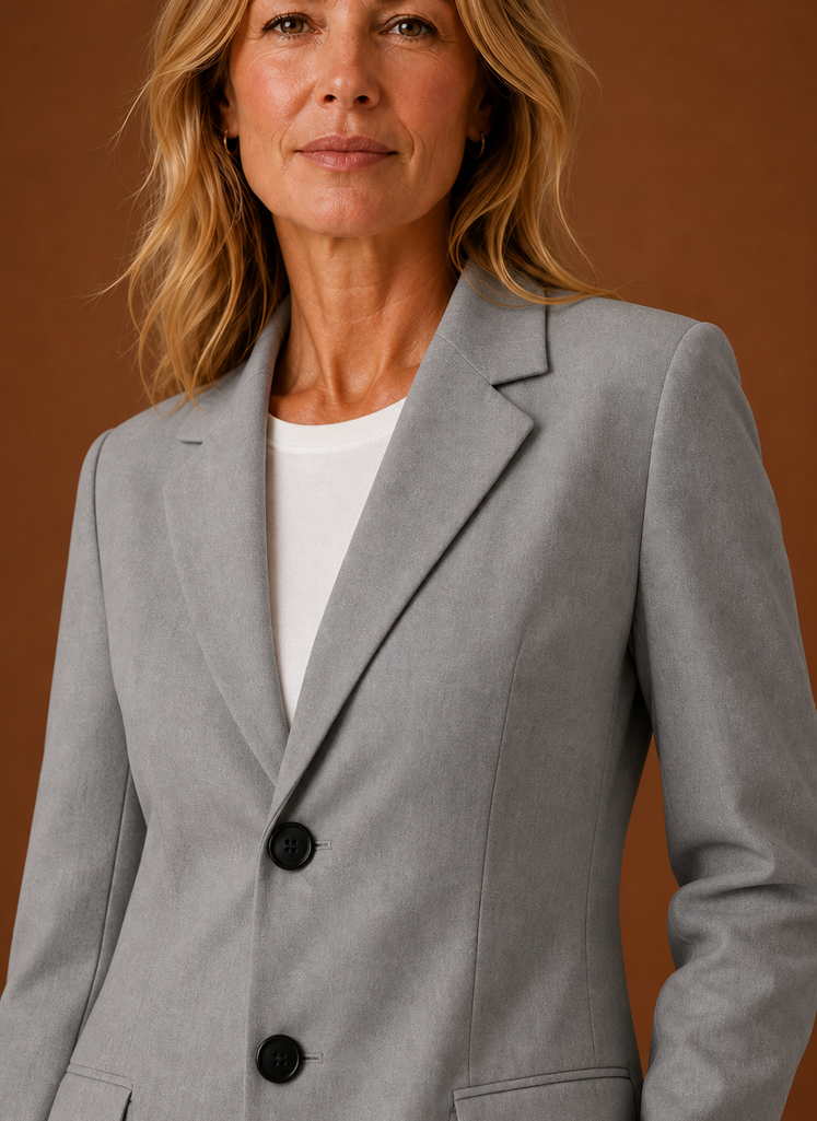 Lange getailleerde blazer dames – afbeelding 12