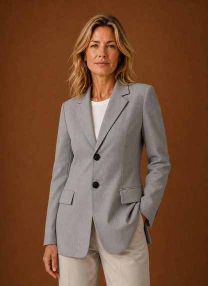 Lange getailleerde blazer dames – afbeelding 9