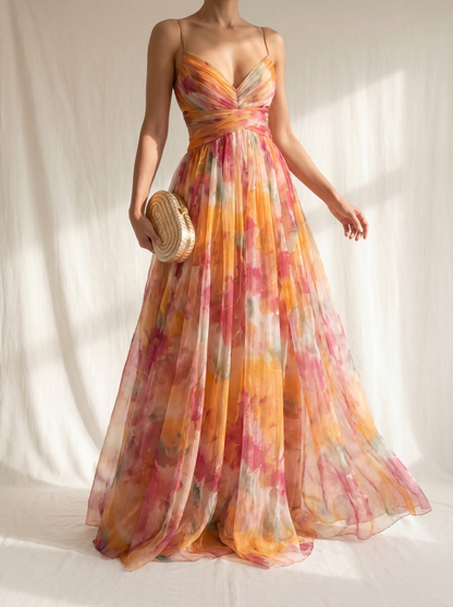 Giselle | Maxi-jurk met Bloemenprint