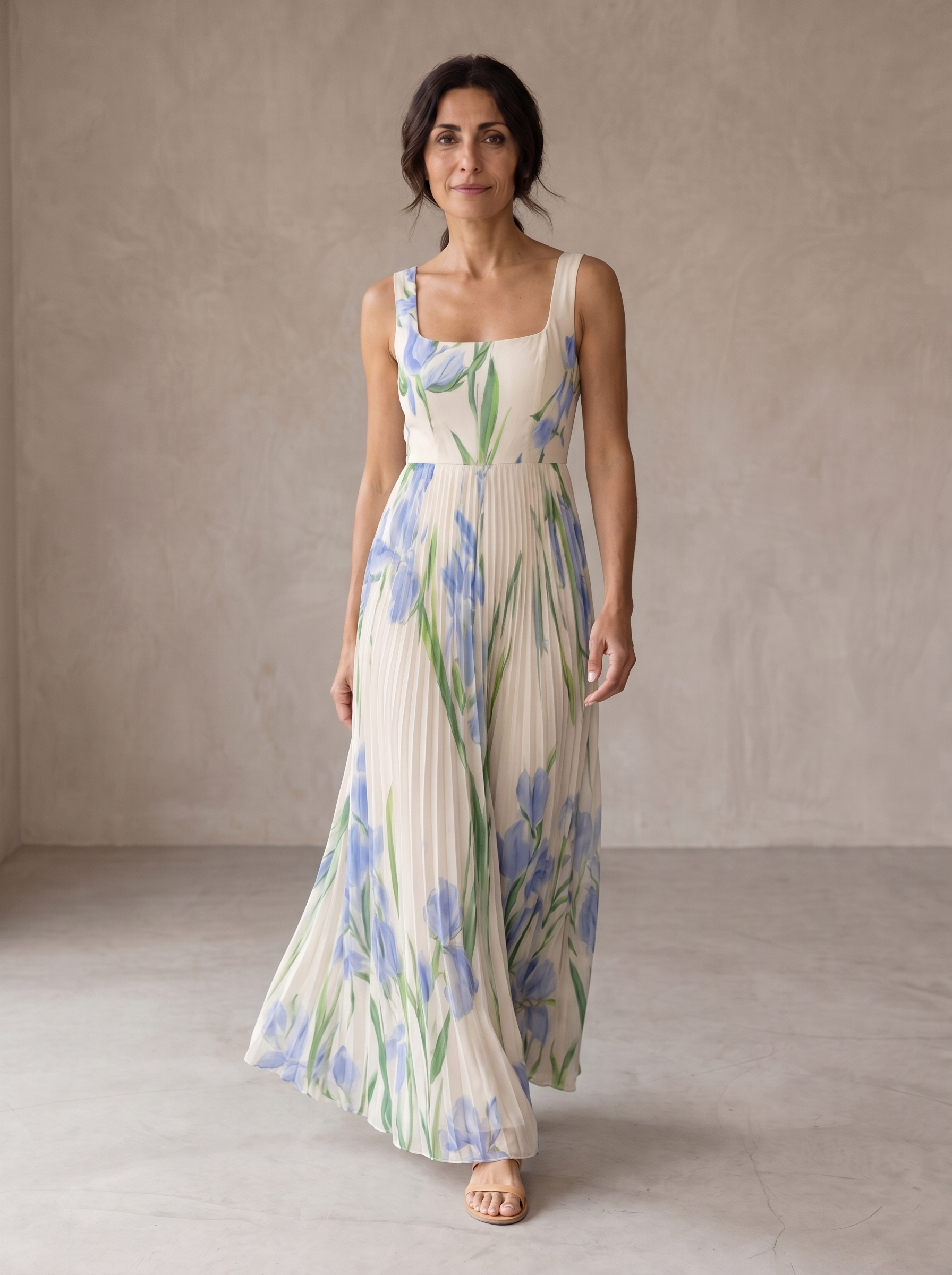 Oriah | A-lijn Maxi-jurk met Bloemenprint