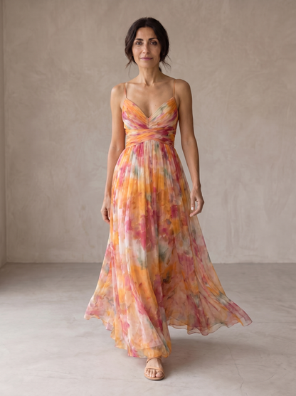 Giselle | Maxi-jurk met Bloemenprint