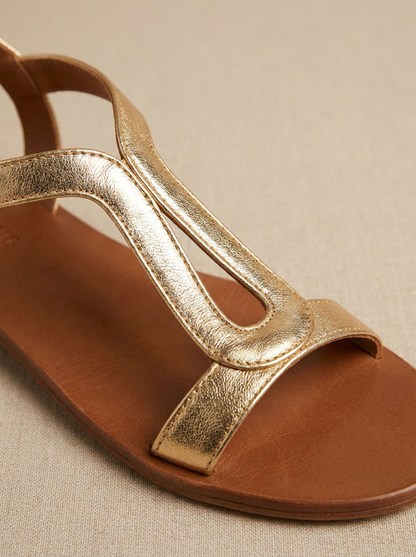Antalia platte sandalen - detail