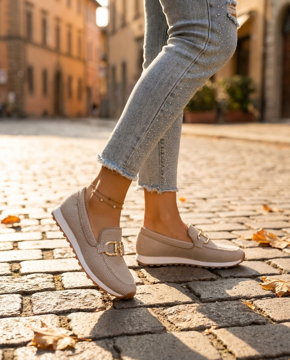 Susie loafer-sneakers gedragen