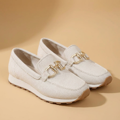 Susie orthopedische loafer-sneakers in wit