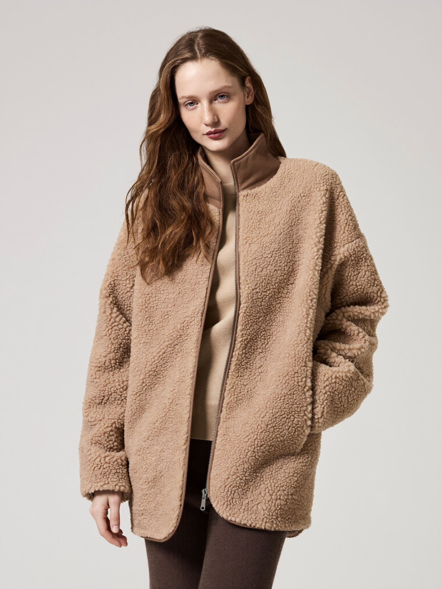 Liv sherpa teddy jas dames