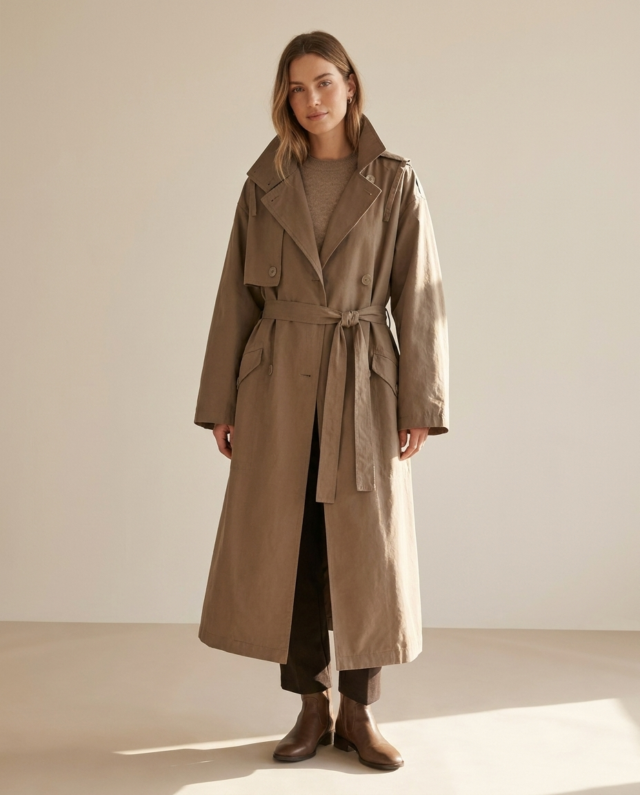 Oversized trench coat hero