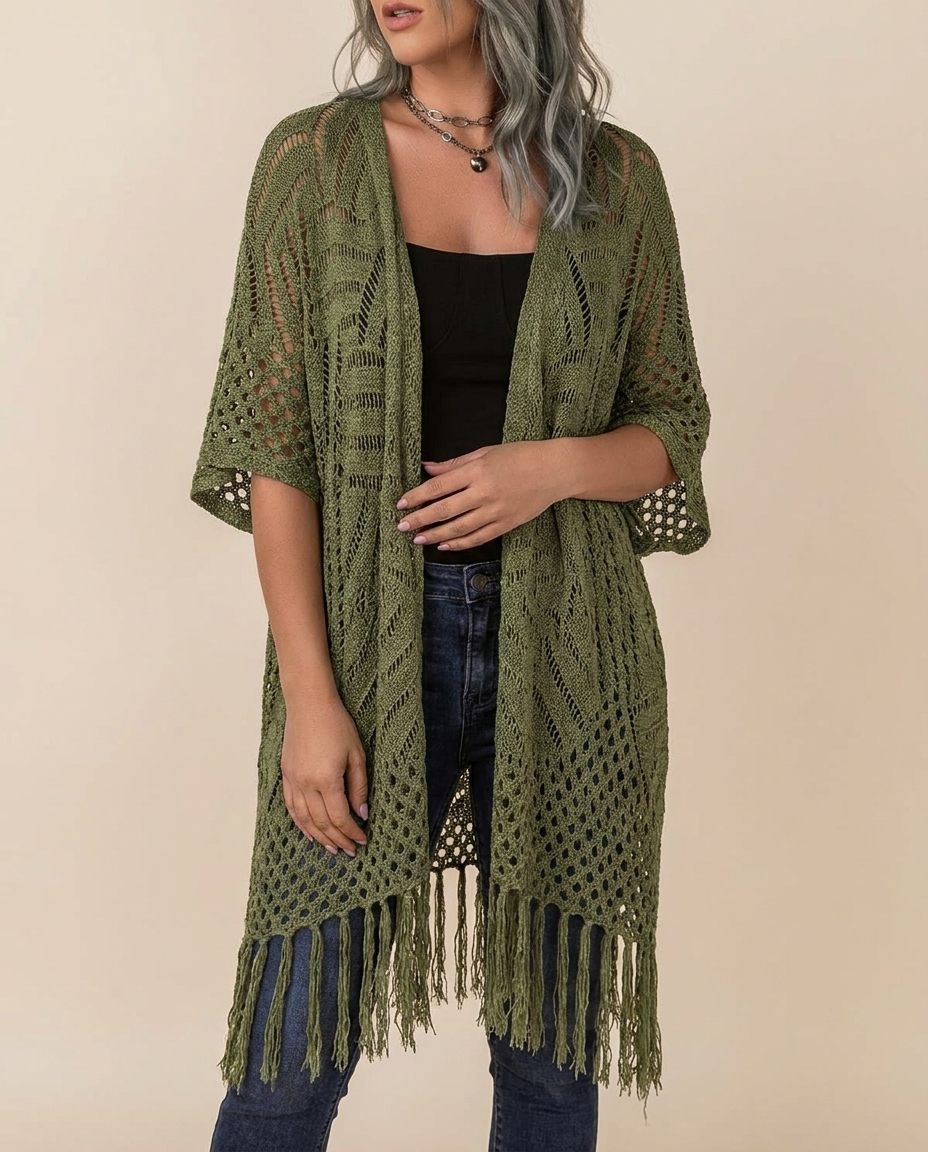 Lightweight knit cardigan hero