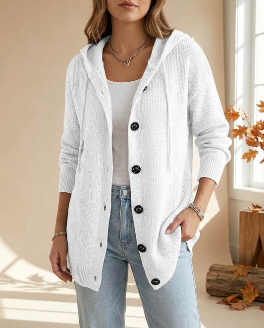 Solid long-sleeve cardigan hero