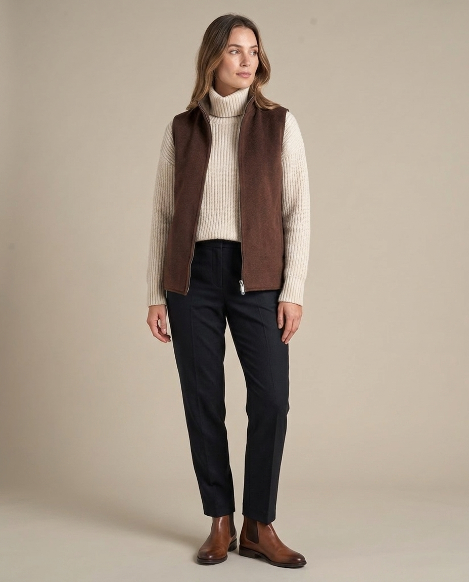 Reversible wool gilet hero