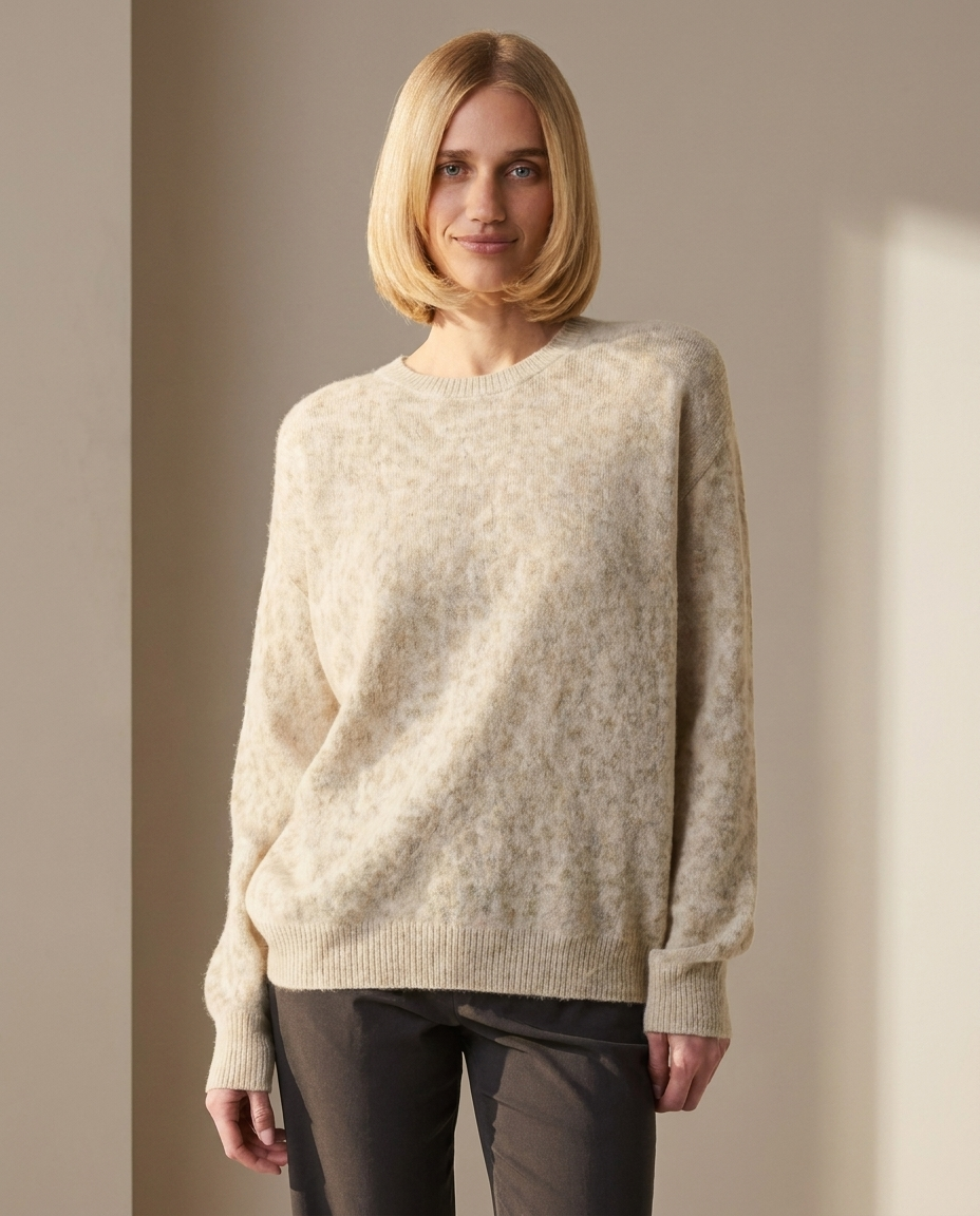 Mila leopard knit sweater hero