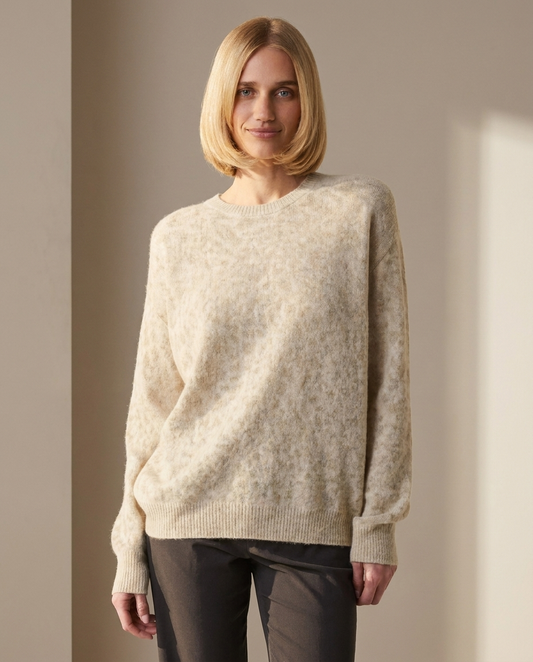 Mila leopard knit sweater hero
