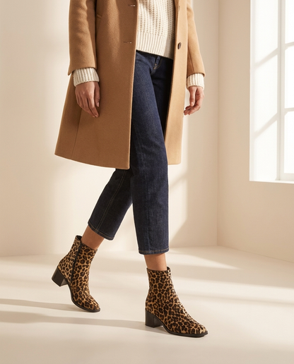 Jade leopard ankle boots hero