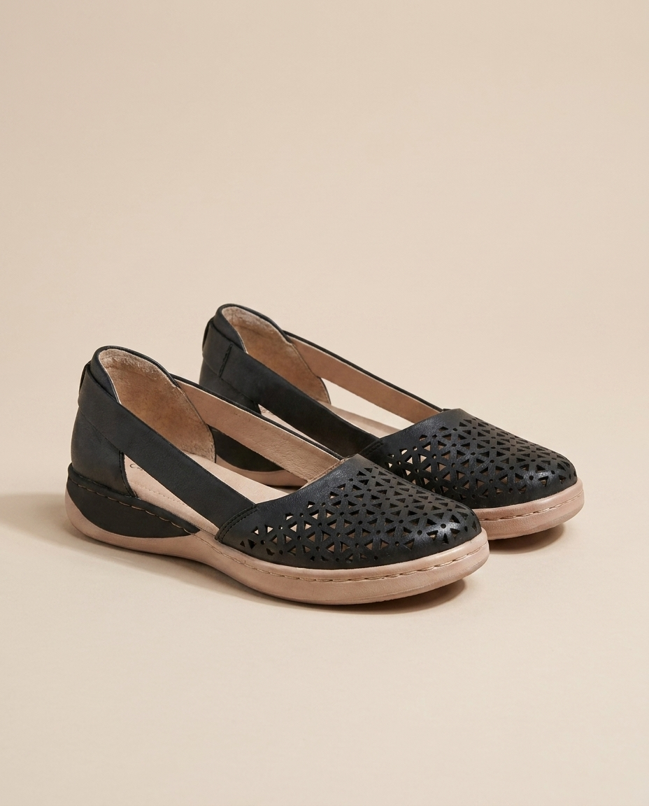 Orthopedic comfort flat shoes hero