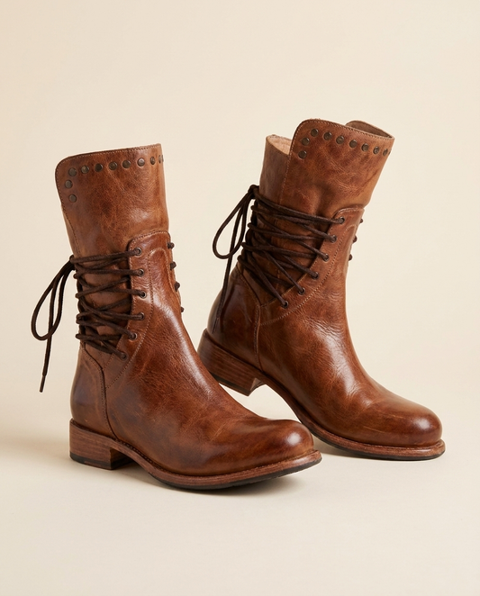 Veterlaarzen dames met blokhak – Romaccio