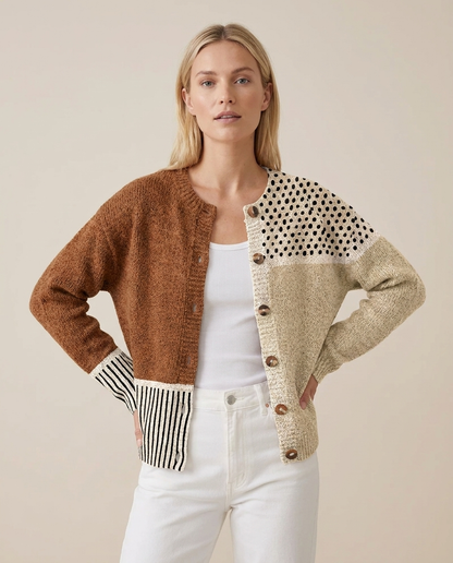 polka dot cardigan hero