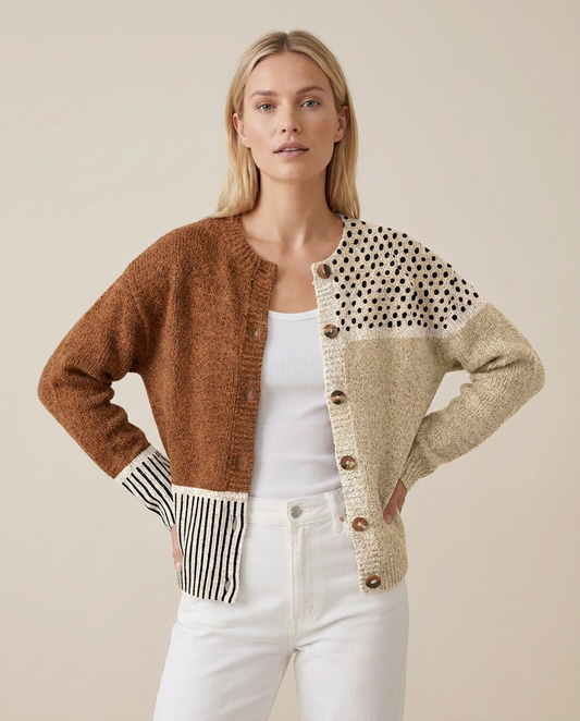 polka dot cardigan hero