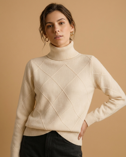 turtleneck knit sweater hero