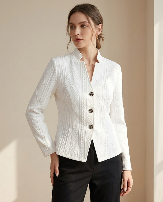 Blazer dames gewatteerd dubbele rij – Romaccio