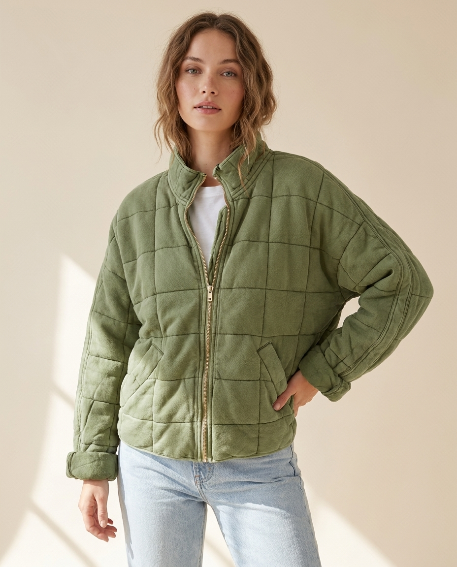 Gewatteerde jas dames comfort puffer – Romaccio