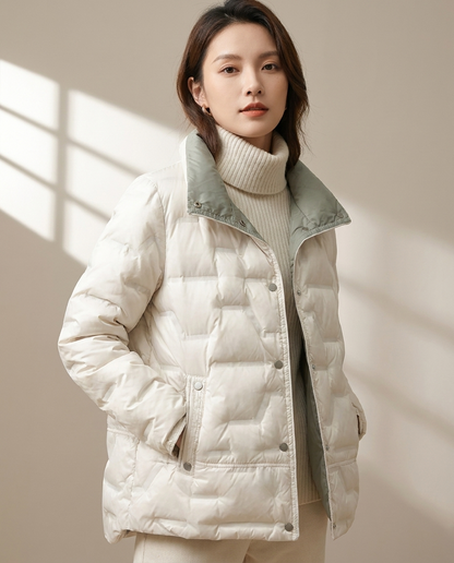 Puffer jas dames met capuchon – Romaccio