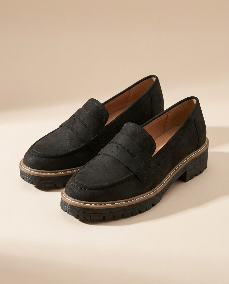 orthopedic heeled loafers hero