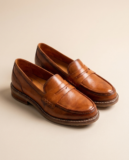 orthopedic leather loafers hero